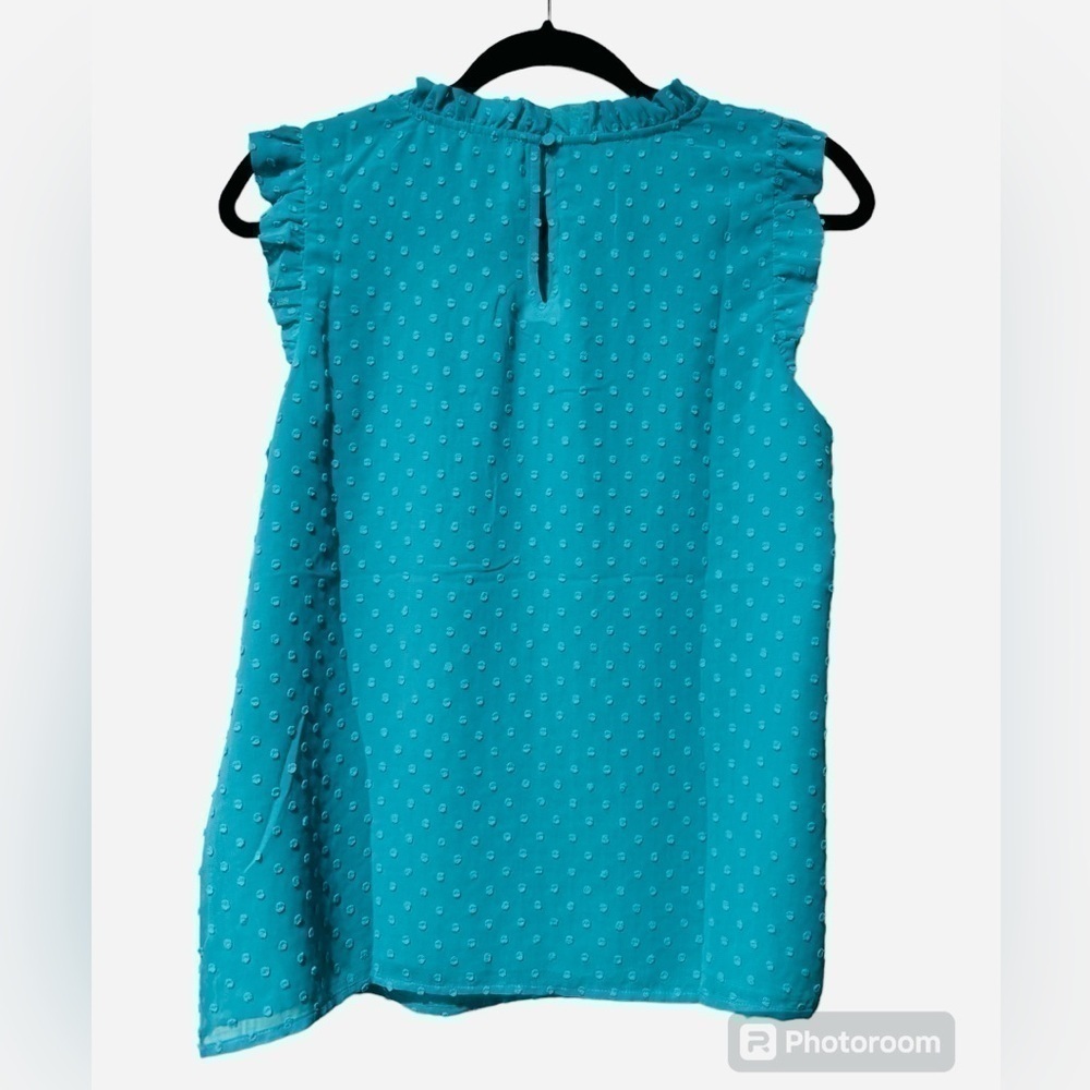 J. Crew Sleeveless Blouse Womens Size Small Swiss Dot - Picture 2 of 12